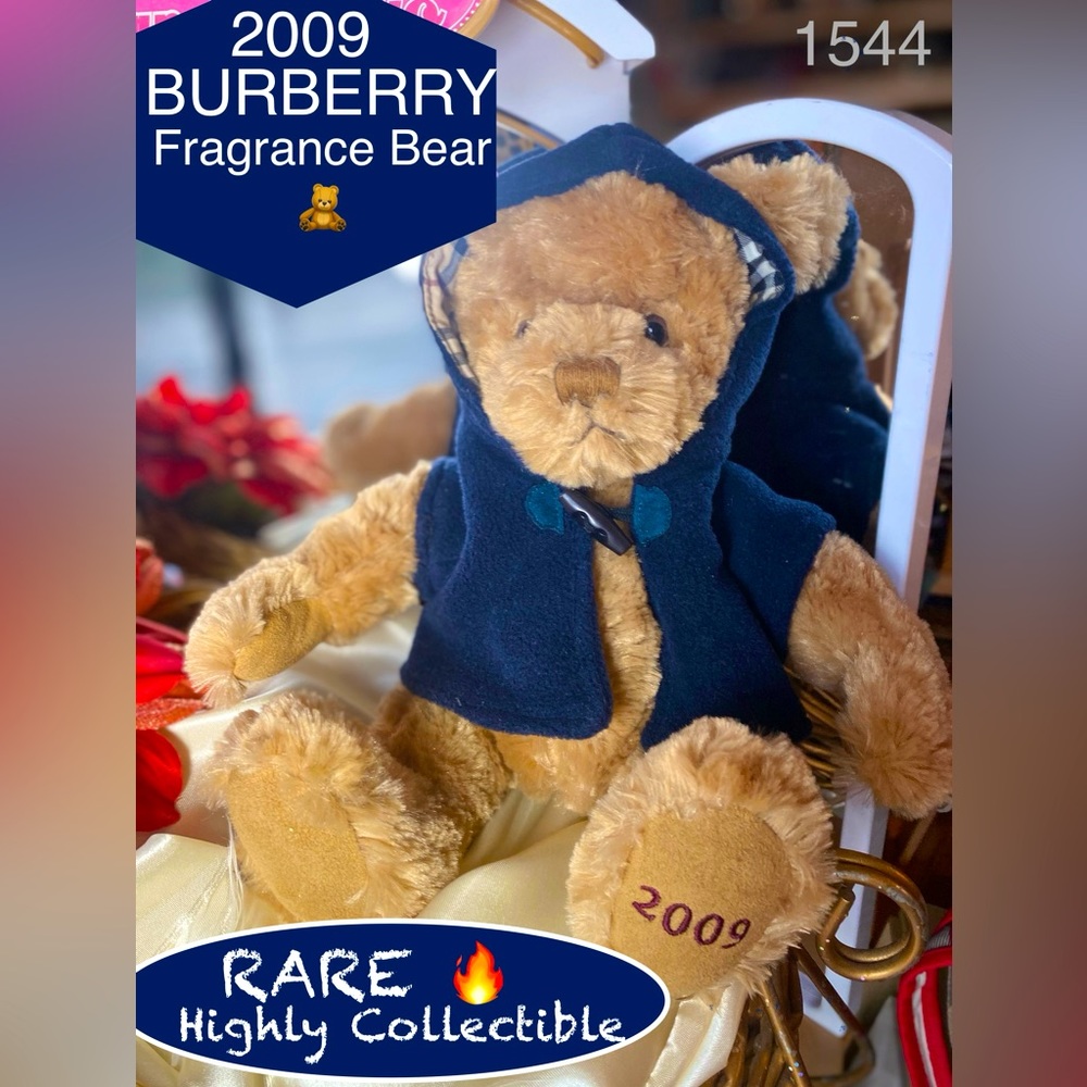 Burberry 2009 Frangrance Bear 🧸w/NOVA HOODIE🔥Highly Collectible🔥Bear 2